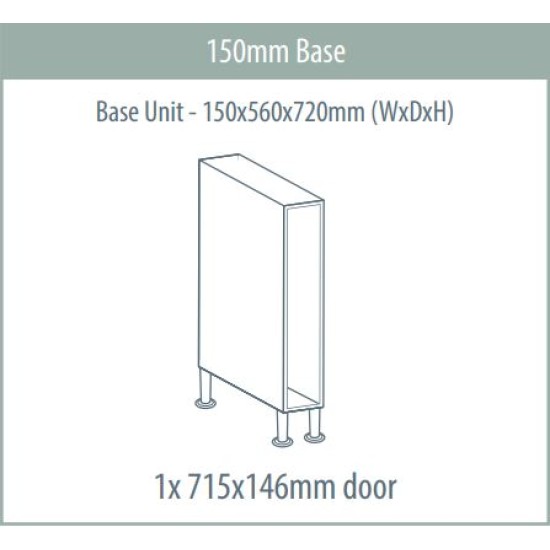 Base Unit 150 x 560 x 720mm