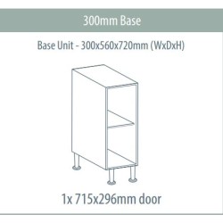 Base Unit 300 x 560 x 720mm