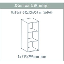 Wall Unit 300 x 300 x 720mm