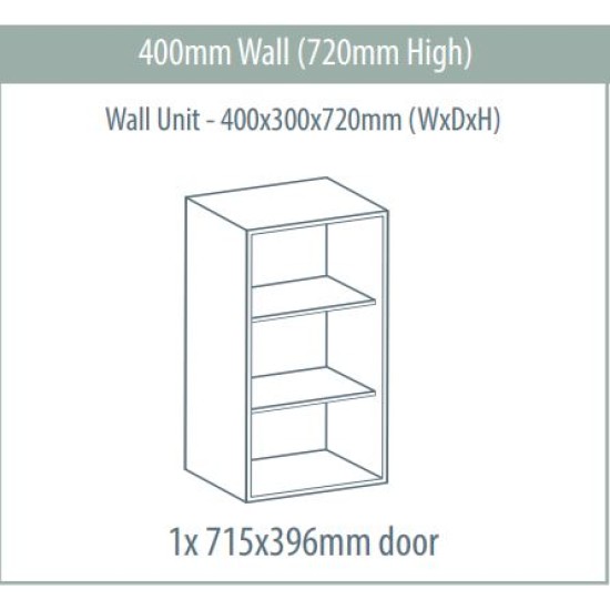 Wall Unit 400 x 300 x 720mm