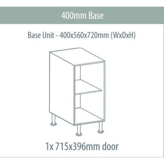 Base Unit 400 x 560 x 720mm