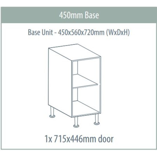Base Unit 450 x 560 x 720mm