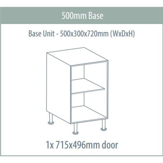 Base Unit 500 x 300 x 720 