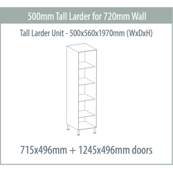 Larder Unit 500 x 560 x 1970mm