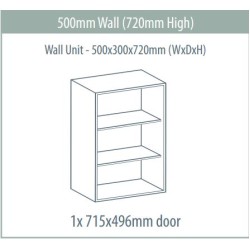 Wall Unit 500 x 300 x 720mm