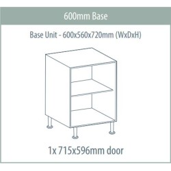 Base Unit 600 x 560 x 720mm 