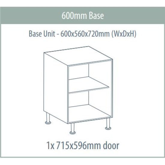 Base Unit 600 x 560 x 720mm 