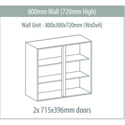 Wall Unit 800 x 300 x 720mm