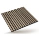 Acoustic Slat Wall Panel 600 x 600 x 22mm - Walnut