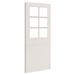 Deanta "Ely Glazed 6L" white primed door