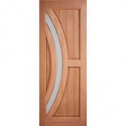 Hardwood Harrow Frosted Glazed External Door (LPD Doors)