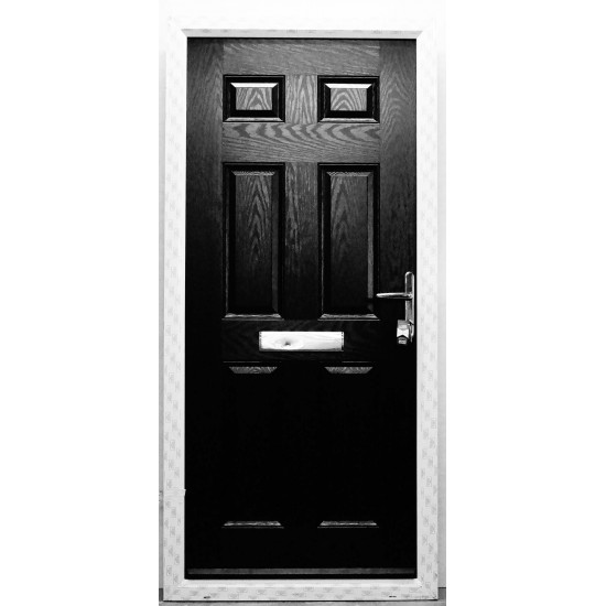 Composite Front Door 980mm x 2100mm (Black)