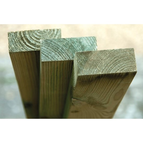 Green Treated Planed Fence Rail - 70 x 30mm x 1.83m