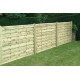 Square Horizontal Treated Fence Panel