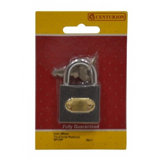 Iron Tri-Circle Padlock (38mm)