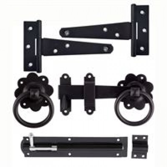 Ring Gate Latch Kit (Black)