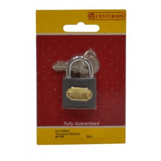 Iron Tri-Circle Padlock (32mm)