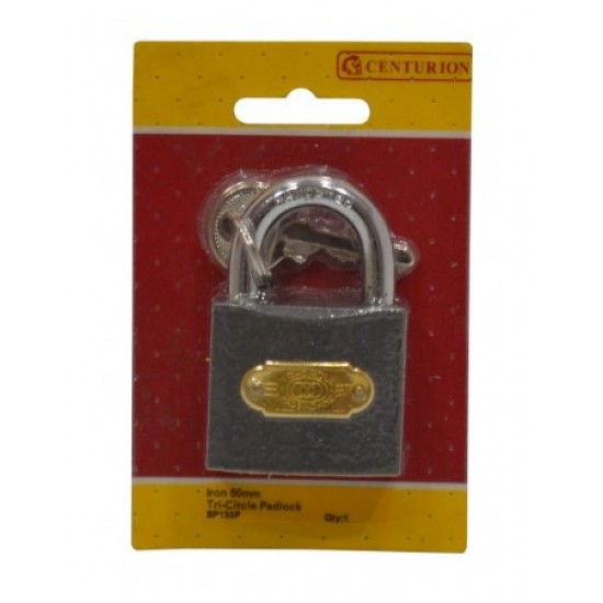 Iron Tri-Circle Padlock (50mm)