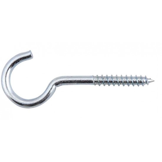 Screw Hook 100mm Zinc Plated PK1 (Bonus Bag)