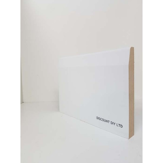 Chamfered MDF Skirting 5" (White Primed) Chamfered MDF Skirting 5" (White Primed)
