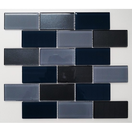 Lofthouse petrol Grey mosaic tile (BCT)