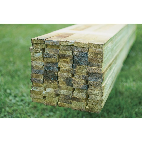 Smooth Planed Treated Fence Laths 14mm x 44mm x 1.8m