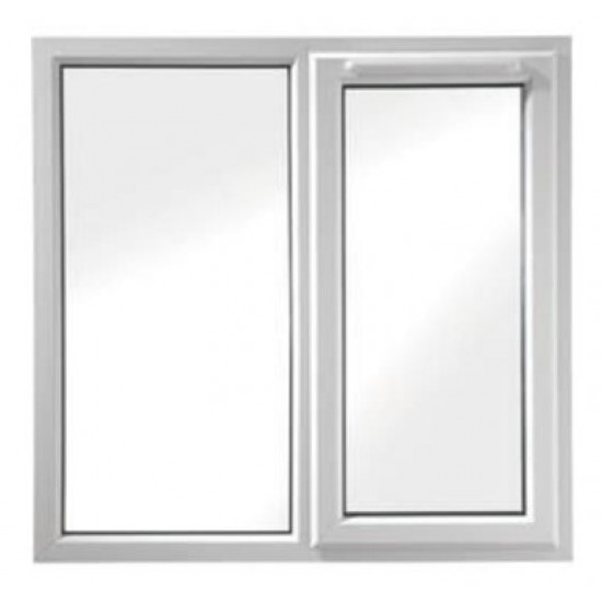 Euramax uPVC White Right Hand Hung Window - 1190 x 1010mm