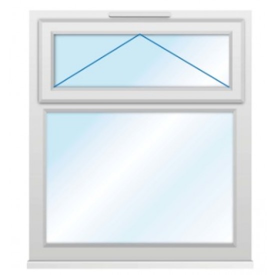 Euramax uPVC White Top Hung Window - 905 x 1160mm