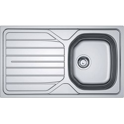 Versilia Satin Polished Steel Sink (Single Bowl)