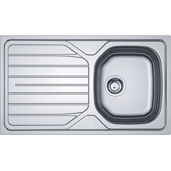 Versilia Satin Polished Steel Sink (Single Bowl)