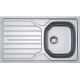 Versilia Satin Polished Steel Sink (Single Bowl)