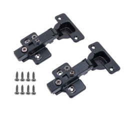 Black 3D Adjustable Cabinet Hinge 105 degree (Soft Close)