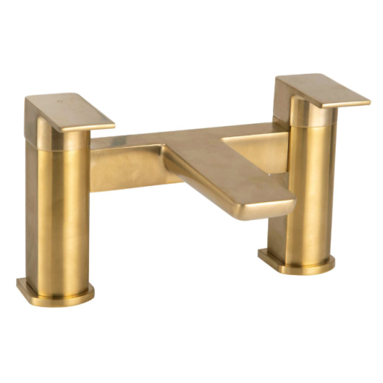 Muro Brushed Brass Bath Filler