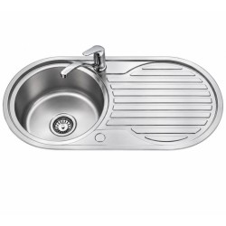 Single bowl round sink