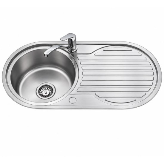Single bowl round sink