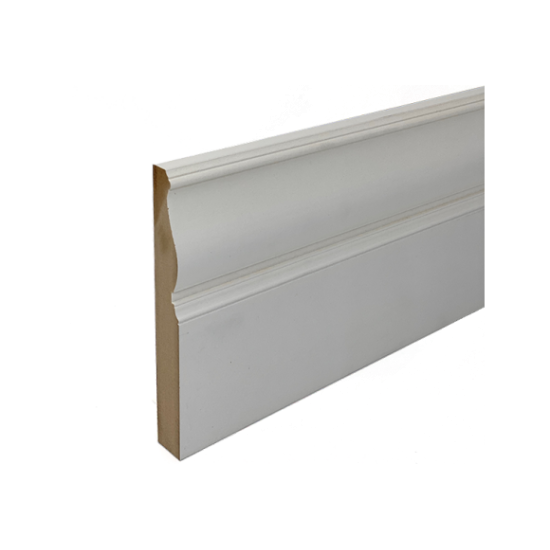 Edwardian  White Primed Skirting