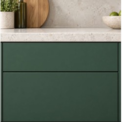 Avanti Juno 18mm Drawer Front, Super Matt Highland Green, 110 x 596mm