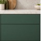 Avanti Juno 18mm Drawer Front, Super Matt Highland Green, 110 x 596mm