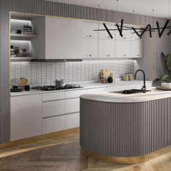 Grey Flexi Half Round Panel 2.4m