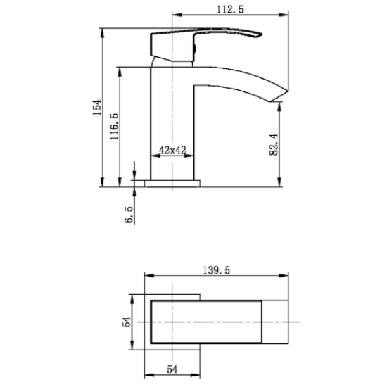 Descent Mono Basin Mixer 