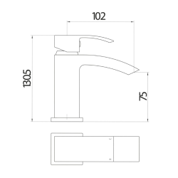 Descent Mini Mono Basin Mixer