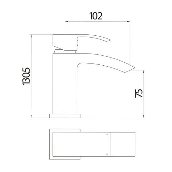 Descent Mini Mono Basin Mixer