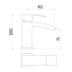 Descent Mini Mono Basin Mixer