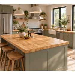Solid Oak Worktop 3050mm x 620mm x 40mm