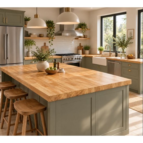 Solid Oak Worktop 3050mm x 620mm x 40mm