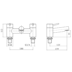 Plan Bath Tap 