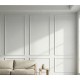Pre-Cut Modular Wall Moulding Kit White Primed PS Decorative Trim Set
