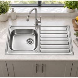 Single bowl Chrome sink
