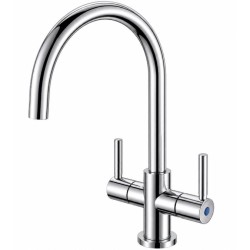 Twin Lever Monoblock Kitchen Tap
