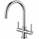 Twin Lever Monoblock Kitchen Tap